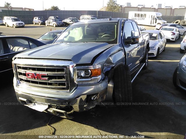 3GTU1VEC0FG378709 - 2015 GMC SIERRA C1500 SLT GRAY photo 2