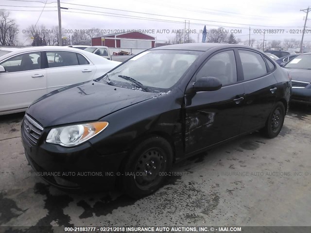 KMHDU46D88U458537 - 2008 HYUNDAI ELANTRA GLS/SE/LIMITED BLACK photo 2