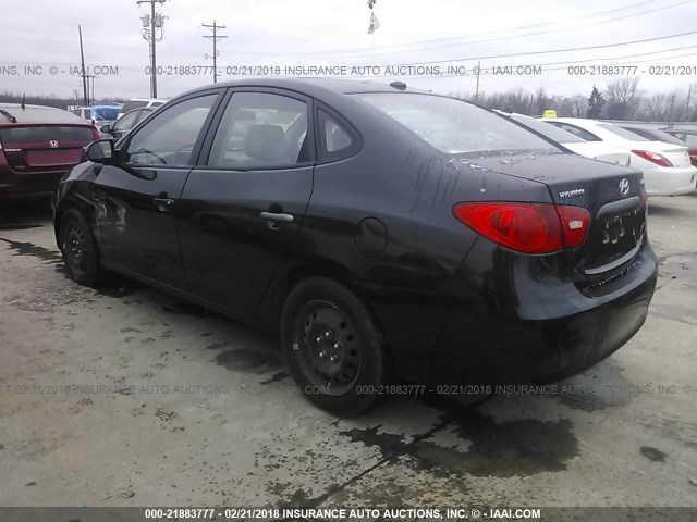 KMHDU46D88U458537 - 2008 HYUNDAI ELANTRA GLS/SE/LIMITED BLACK photo 3