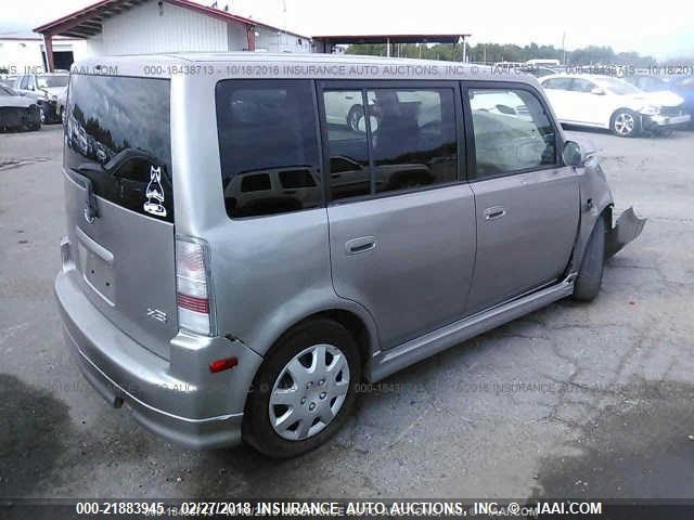 JTLKT324X50218511 - 2005 TOYOTA SCION XB ნაცრისფერი ფოტო 4