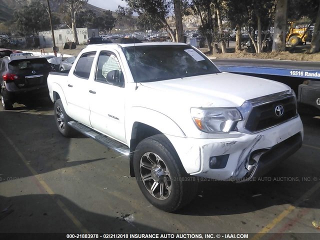 5TFJU4GN1DX047830 - 2013 TOYOTA TACOMA DOUBLE CAB PRERUNNER WHITE photo 1