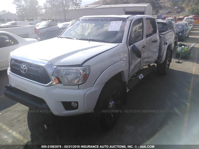 5TFJU4GN1DX047830 - 2013 TOYOTA TACOMA DOUBLE CAB PRERUNNER WHITE photo 2