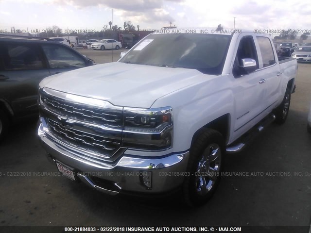 3GCPCSEC2HG325177 - 2017 CHEVROLET SILVERADO C1500 LTZ WHITE photo 2