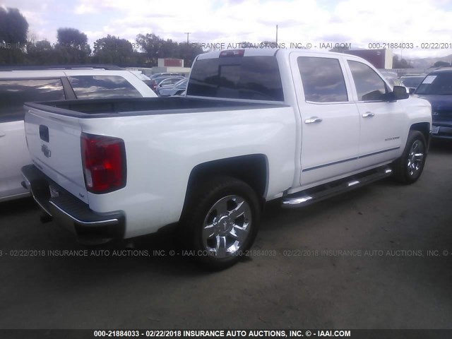 3GCPCSEC2HG325177 - 2017 CHEVROLET SILVERADO C1500 LTZ WHITE photo 4