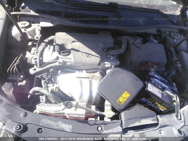 4T1BF1FK8CU503211 - 2012 TOYOTA CAMRY SE/LE/XLE BLACK photo 10