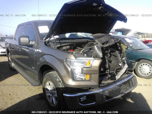 1FTEW1CP4GFC80239 - 2016 FORD F150 SUPERCREW BROWN photo 1