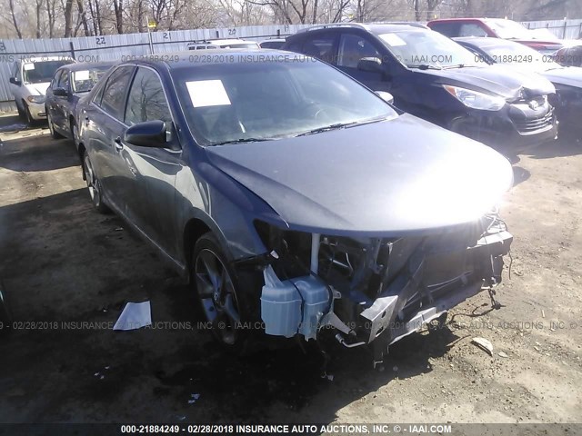 4T1BK1FK5CU510368 - 2012 TOYOTA CAMRY SE/XLE GRAY photo 1