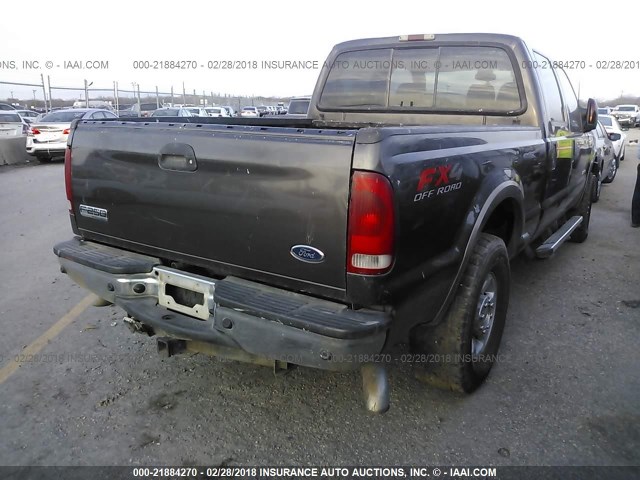 1FTSW21P45EC81728 - 2005 FORD F250 SUPER DUTY BROWN photo 4