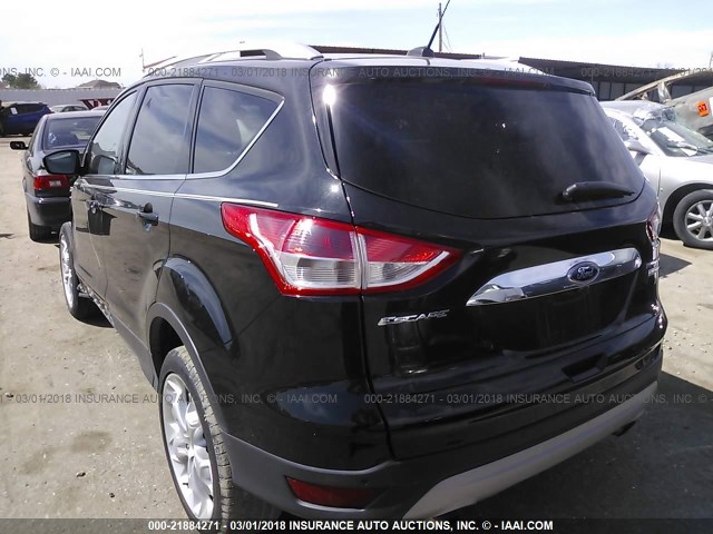 1FMCU0J96EUA94654 - 2014 FORD ESCAPE TITANIUM BLACK photo 3