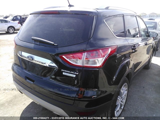 1FMCU0J96EUA94654 - 2014 FORD ESCAPE TITANIUM BLACK photo 4