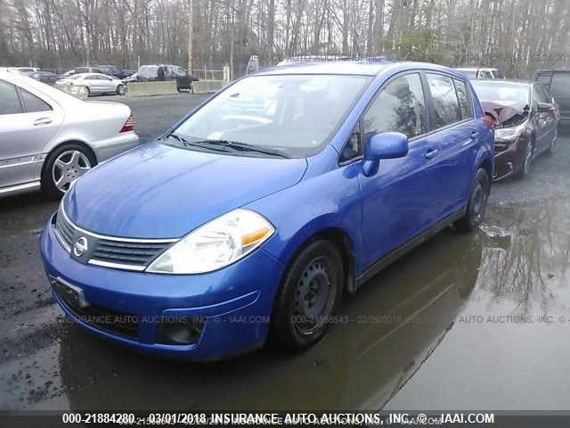 3N1BC13E69L486278 - 2009 NISSAN VERSA S/SL BLUE photo 2