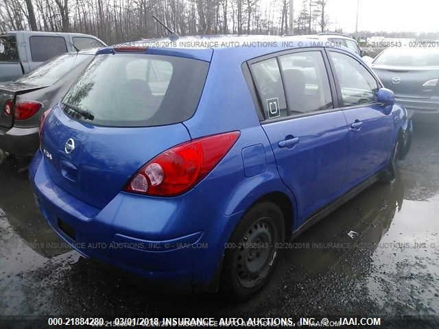 3N1BC13E69L486278 - 2009 NISSAN VERSA S/SL BLUE photo 4