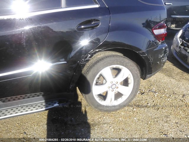 4JGBB8GB0BA657690 - 2011 MERCEDES-BENZ ML 350 4MATIC BLACK photo 6