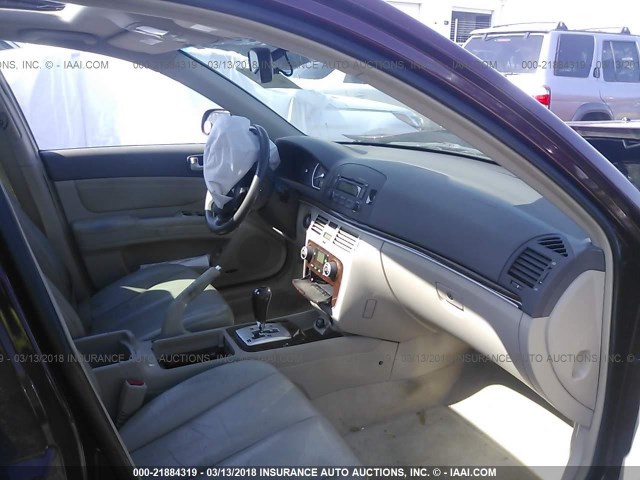 5NPEU46F87H215846 - 2007 HYUNDAI SONATA SE/LIMITED BURGUNDY photo 5