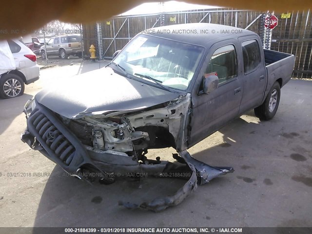 5TEHN72N84Z331632 - 2004 TOYOTA TACOMA DOUBLE CAB 黑色 照片 2