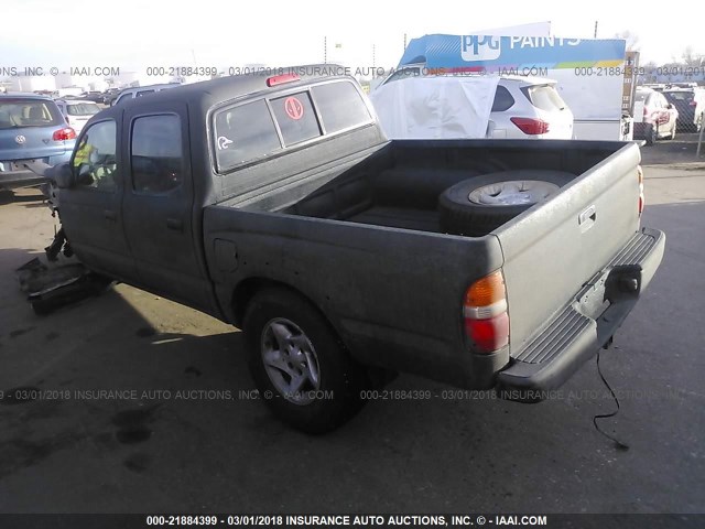 5TEHN72N84Z331632 - 2004 TOYOTA TACOMA DOUBLE CAB BLACK photo 3