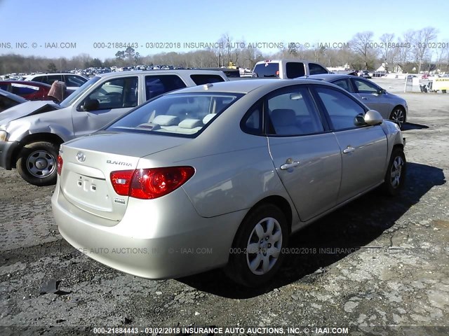 KMHDU46D68U467690 - 2008 HYUNDAI ELANTRA GLS/SE/LIMITED GOLD photo 4