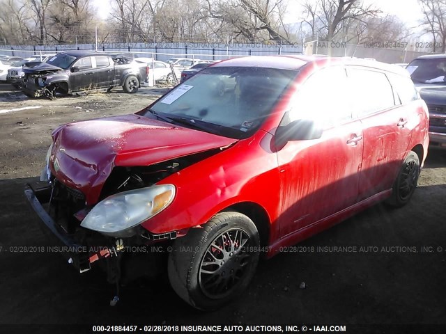 2T1KR32E75C487560 - 2005 TOYOTA COROLLA MATRIX XR RED photo 2