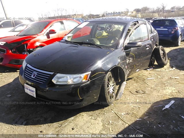 1G8AJ55F07Z173514 - 2007 SATURN ION LEVEL 2 BLACK photo 2