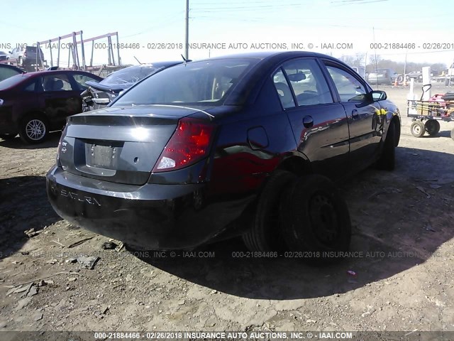 1G8AJ55F07Z173514 - 2007 SATURN ION LEVEL 2 BLACK photo 4