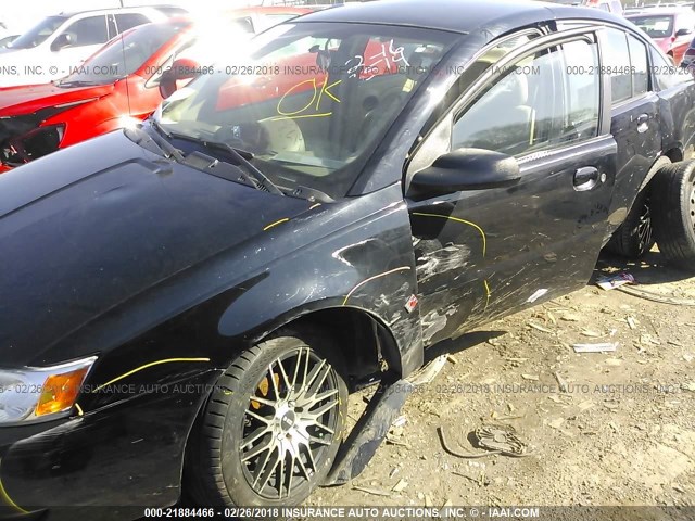 1G8AJ55F07Z173514 - 2007 SATURN ION LEVEL 2 BLACK photo 6