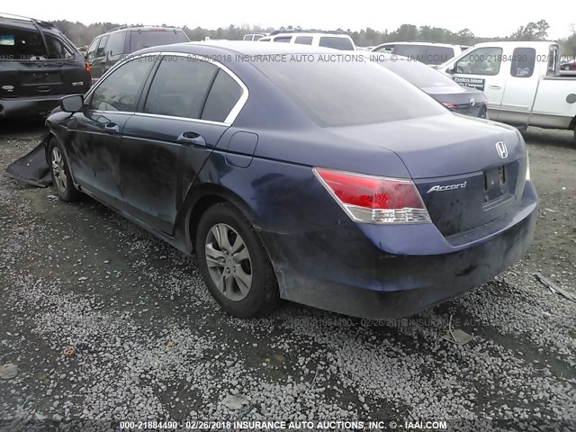 1HGCP26408A037684 - 2008 HONDA ACCORD LXP BLUE photo 3