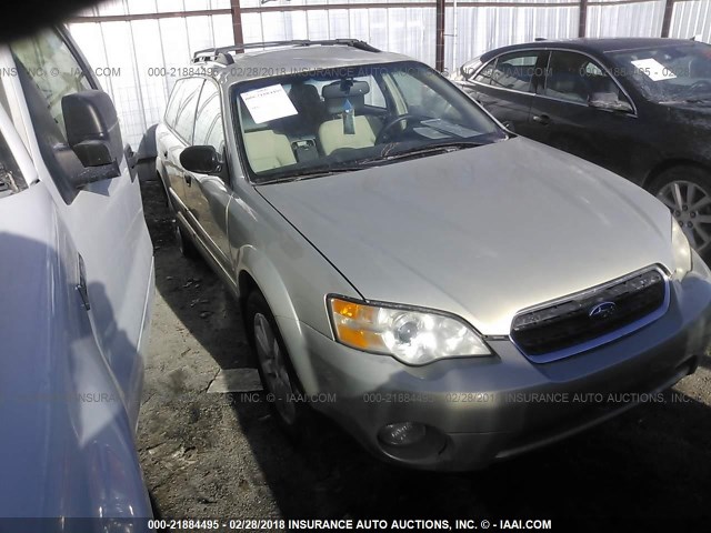 4S4BP61C677345398 - 2007 SUBARU LEGACY OUTBACK 2.5I SILVER photo 1