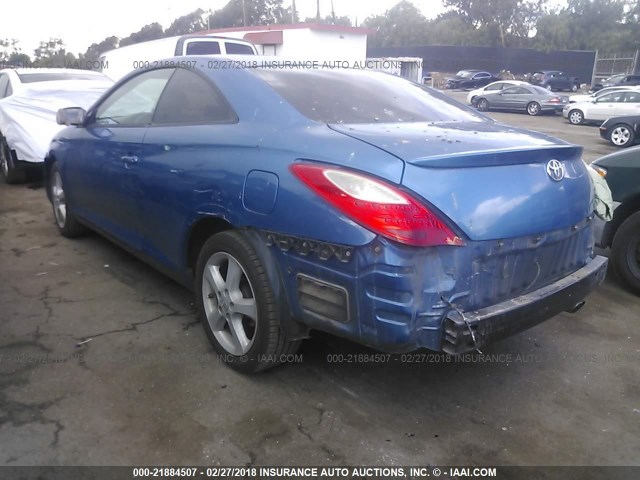 4T1CA30P37U127459 - 2007 TOYOTA CAMRY SOLARA SE/SLE BLUE photo 3