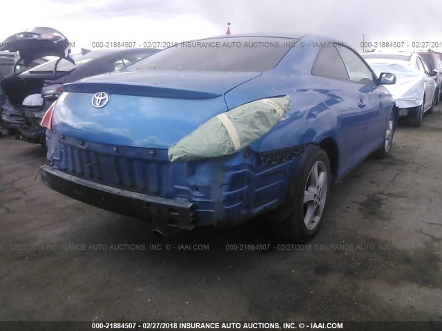 4T1CA30P37U127459 - 2007 TOYOTA CAMRY SOLARA SE/SLE BLUE photo 4