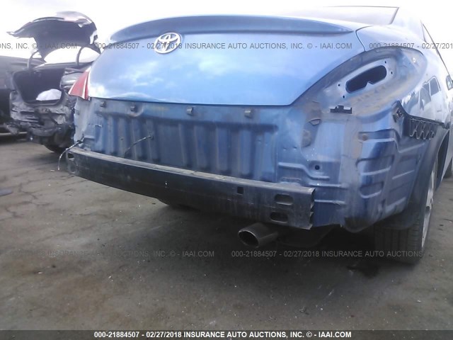 4T1CA30P37U127459 - 2007 TOYOTA CAMRY SOLARA SE/SLE BLUE photo 6