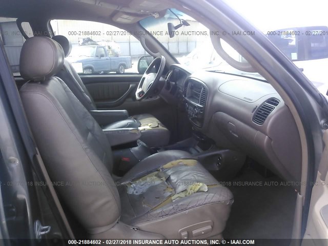 5TDZT38A13S192723 - 2003 TOYOTA SEQUOIA LIMITED GRAY photo 5