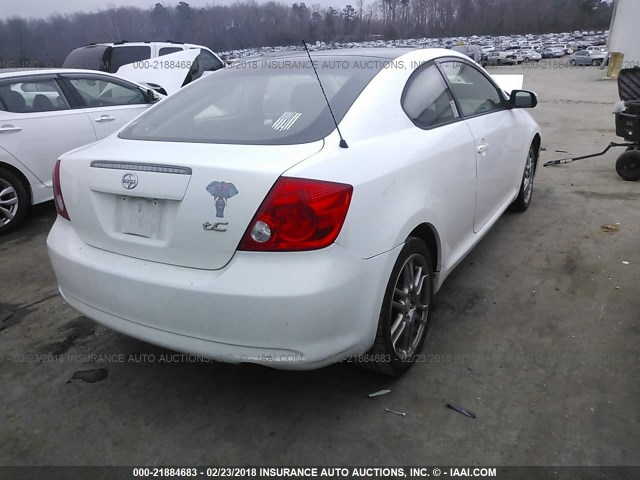 JTKDE177060093079 - 2006 TOYOTA SCION TC 白色 照片 4