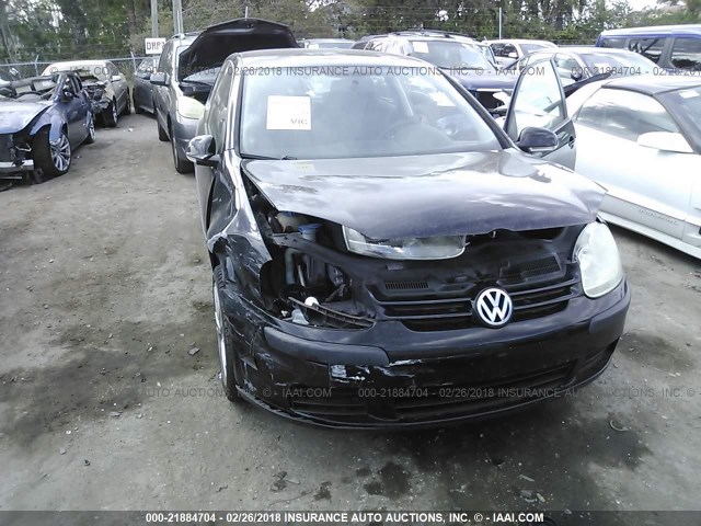 WVWBB71K29W068449 - 2009 VOLKSWAGEN RABBIT BLACK photo 6