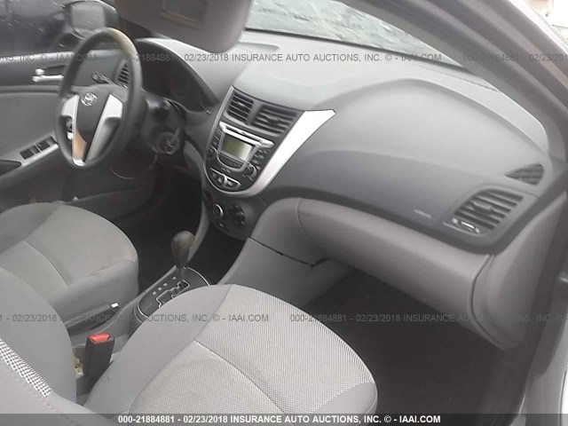 KMHCT4AEXCU091048 - 2012 HYUNDAI ACCENT GLS/GS GRAY photo 5