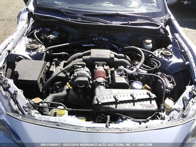 JF1ZNAA11D2729730 - 2013 TOYOTA SCION FR-S ვერცხლისფერი ფოტო 10