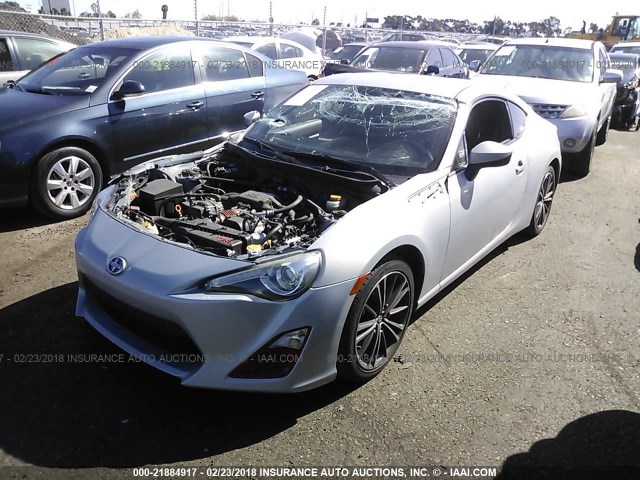 JF1ZNAA11D2729730 - 2013 TOYOTA SCION FR-S SILVER photo 2