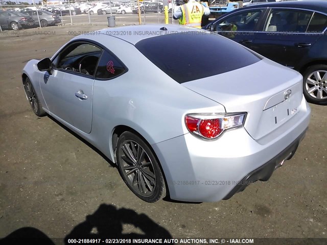 JF1ZNAA11D2729730 - 2013 TOYOTA SCION FR-S SILVER photo 3