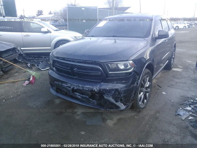 1C4RDJAG1EC292082 - 2014 DODGE DURANGO SXT BLACK photo 2