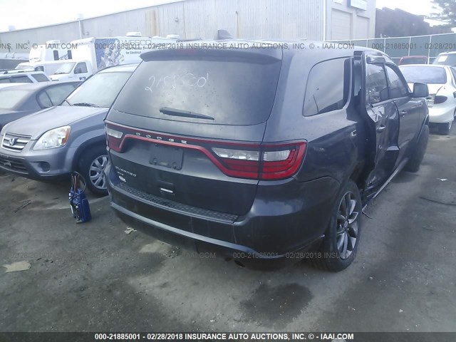 1C4RDJAG1EC292082 - 2014 DODGE DURANGO SXT BLACK photo 4