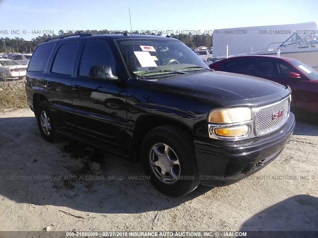 1GKEK63U75J128405 - 2005 GMC YUKON DENALI BLACK photo 1