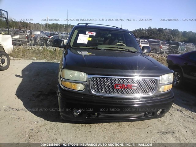 1GKEK63U75J128405 - 2005 GMC YUKON DENALI BLACK photo 6