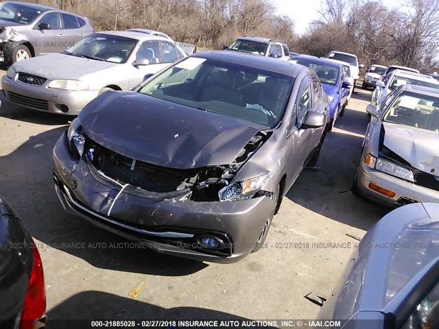 2HGFB2F9XDH500689 - 2013 HONDA CIVIC EXL Pewter photo 2