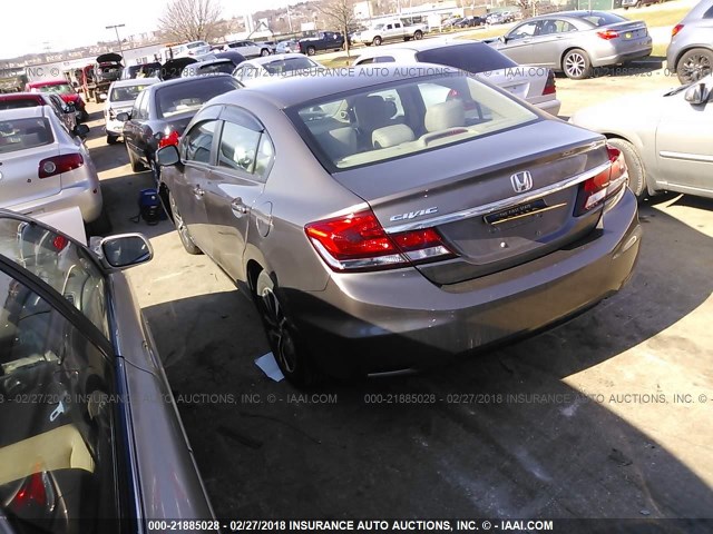 2HGFB2F9XDH500689 - 2013 HONDA CIVIC EXL Pewter photo 3