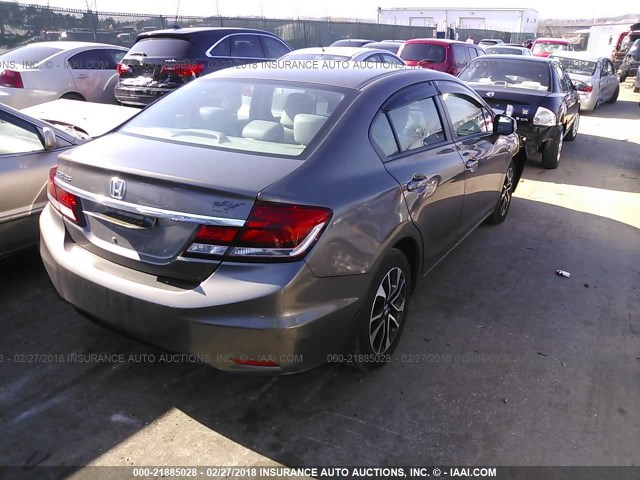2HGFB2F9XDH500689 - 2013 HONDA CIVIC EXL Pewter photo 4