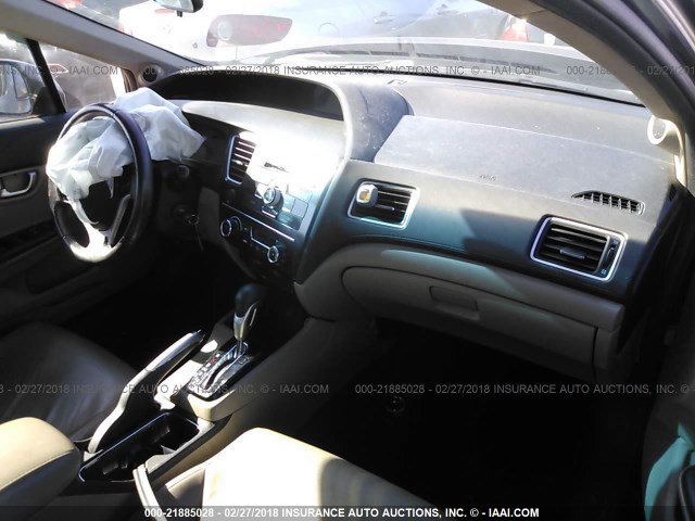 2HGFB2F9XDH500689 - 2013 HONDA CIVIC EXL Pewter photo 5