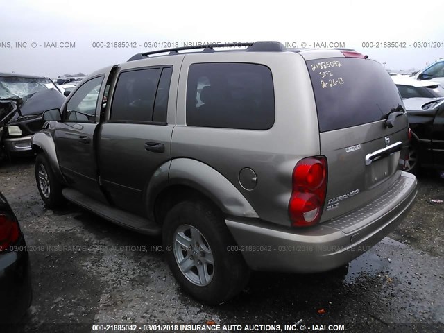 1D4HD48K76F138390 - 2006 DODGE DURANGO SLT TAN photo 3