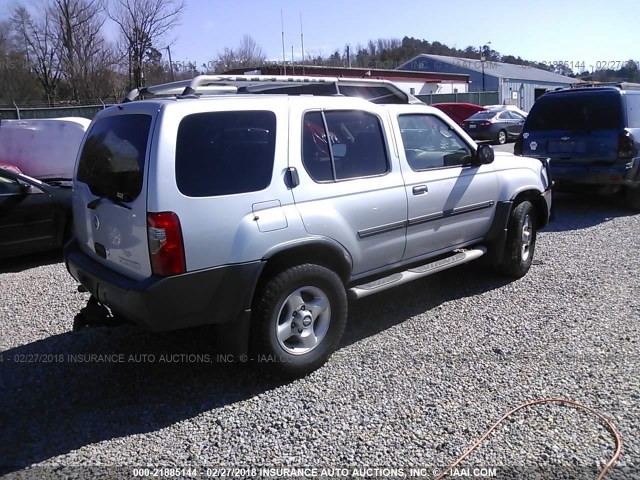 5N1ED28Y42C596601 - 2002 NISSAN XTERRA XE/SE SILVER photo 4