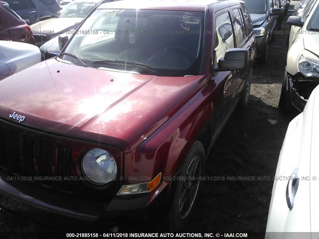 1J4FF28B29D121073 - 2009 JEEP PATRIOT SPORT RED photo 2