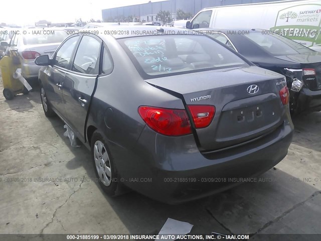 KMHDU46D78U574571 - 2008 HYUNDAI ELANTRA GLS/SE/LIMITED GRAY photo 3