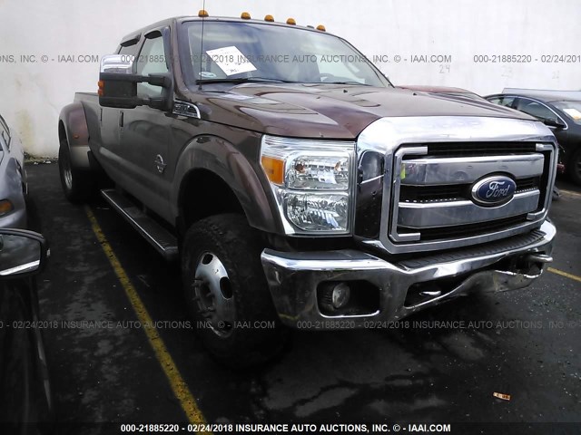 1FT8W3DT4CEA56988 - 2012 FORD F350 SUPER DUTY BROWN photo 1